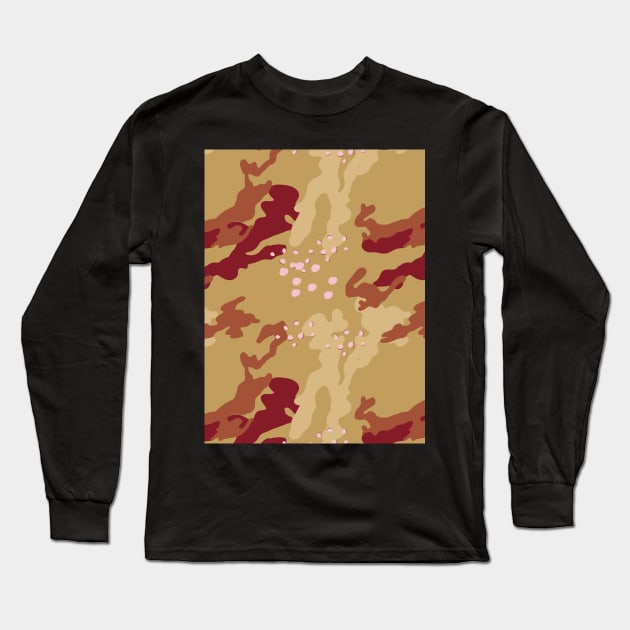 Desert Camouflage Long Sleeve T-Shirt by Sanworld